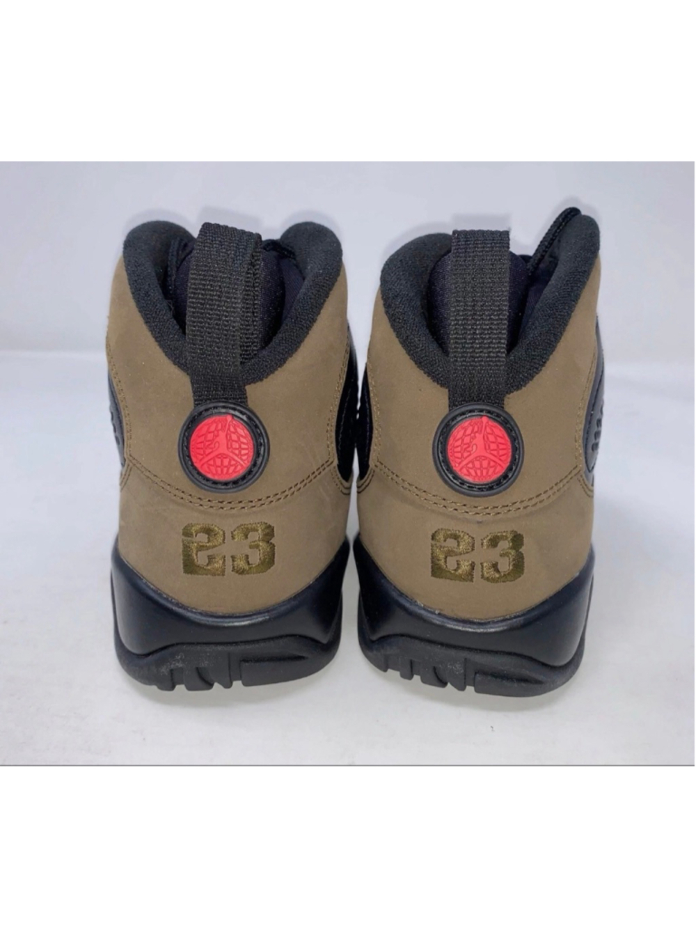 Nike Air Jordan 9 Retro GS Light Olive HV4574-030 boys Size 5.5y Women’s size 7 - Picture 3 of 4